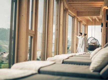 Ruhebereiche Torghele's Wald + Fluh - Wellenesshotel im Allgäu - Entspannen im Torghele'Spa